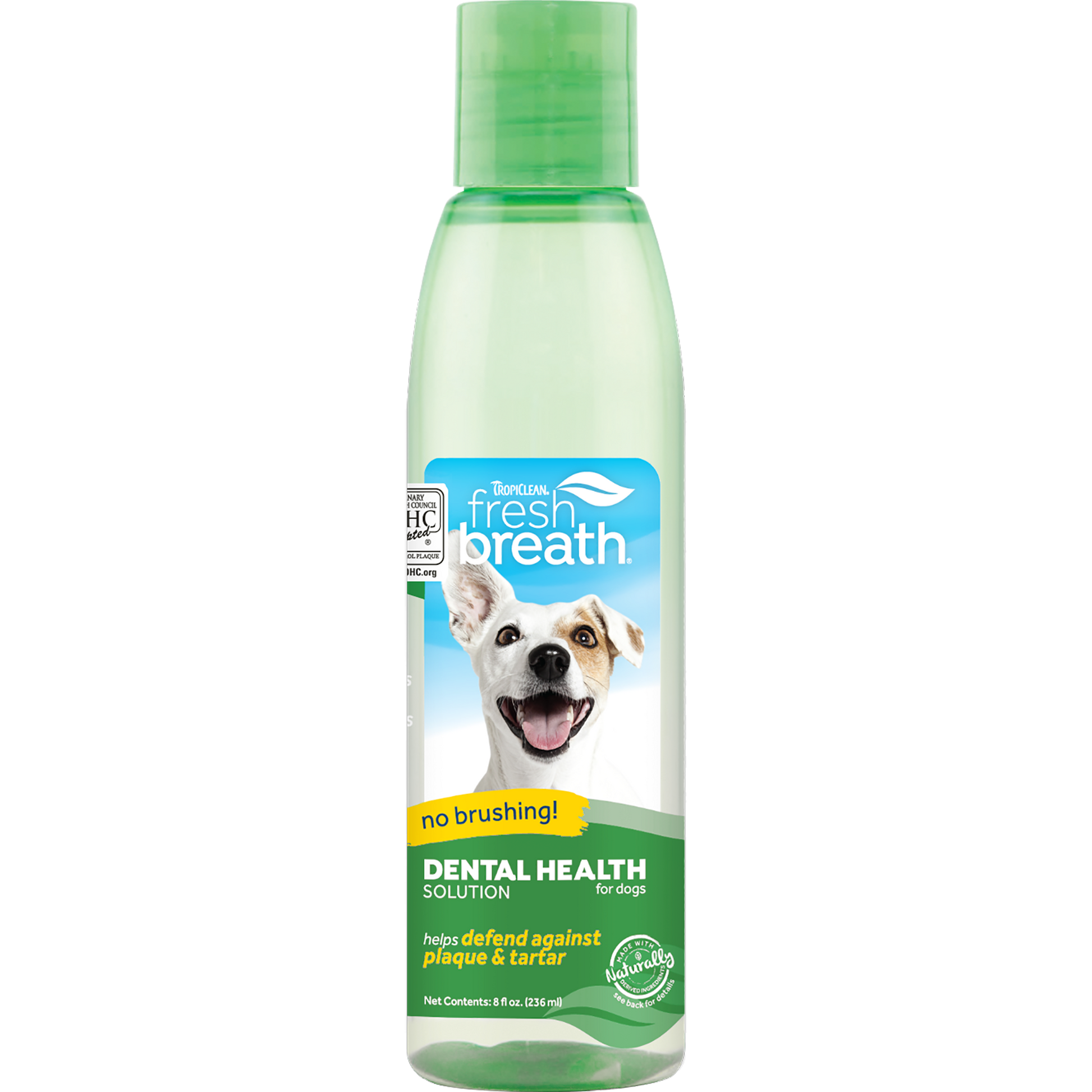 TropiClean Fresh Breath Dental Health Solution for Dogs 8 oz 645095003101