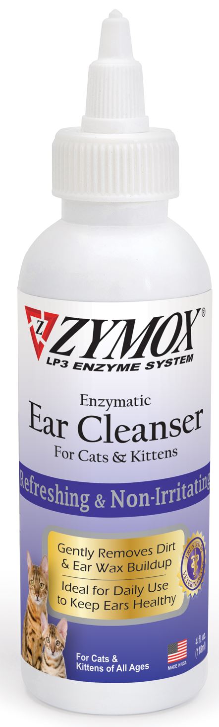 Zymox Enzymatic Ear Cleanser for Cats & Kittens 4 oz 667334204001