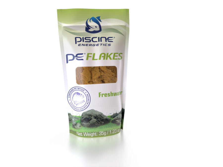 Piscine Energetics PE Mysis Fish Food Flakes Freshwater 1.23Oz