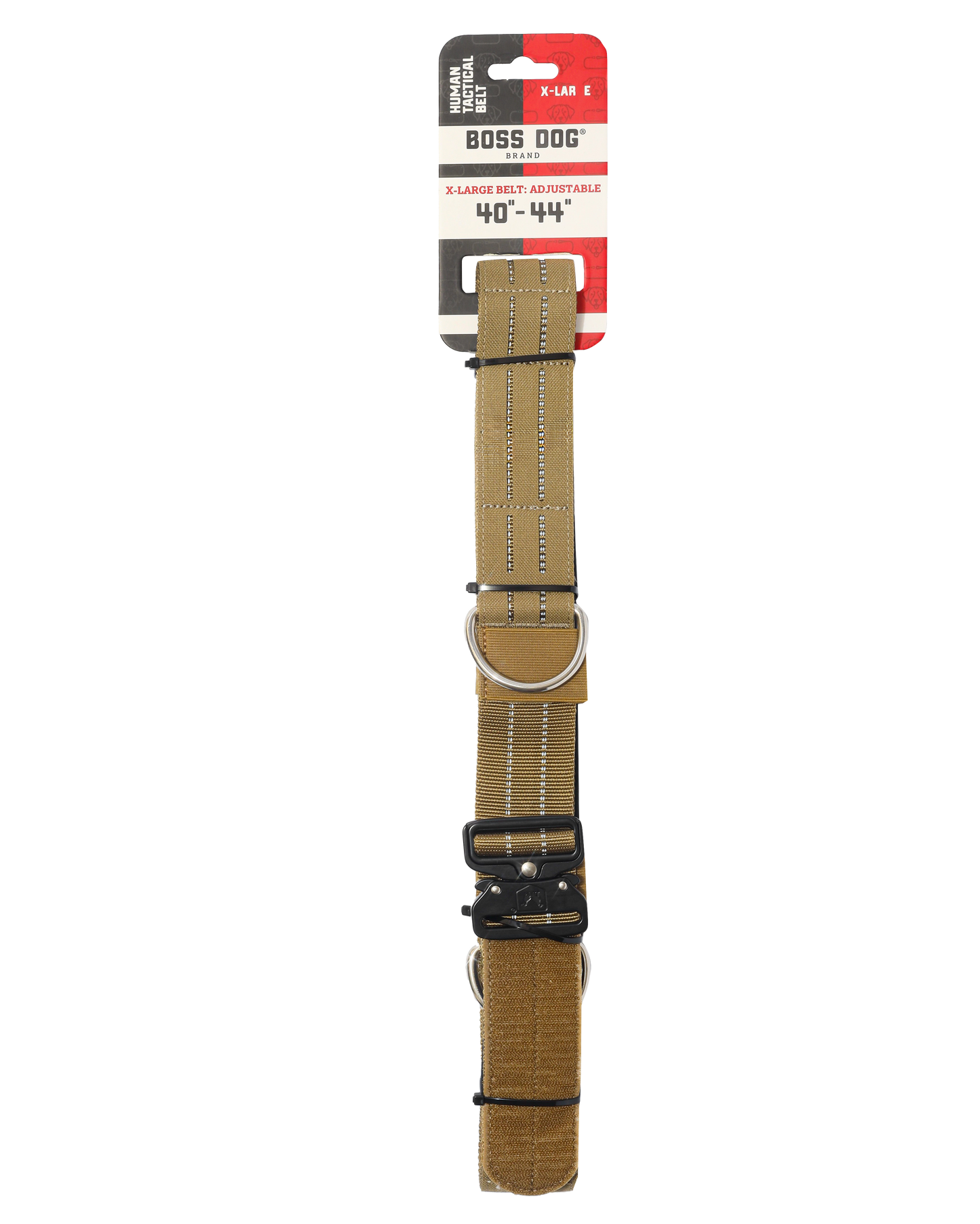 Boss Dog Human Boss Tactical Utility "Dog Walker" Belt Tan X-Large (40-44In Waist) 850065051192