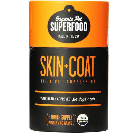 Organic Pet Superfood Dog Mushroom Skin & Coat 60 Grams {L + x}