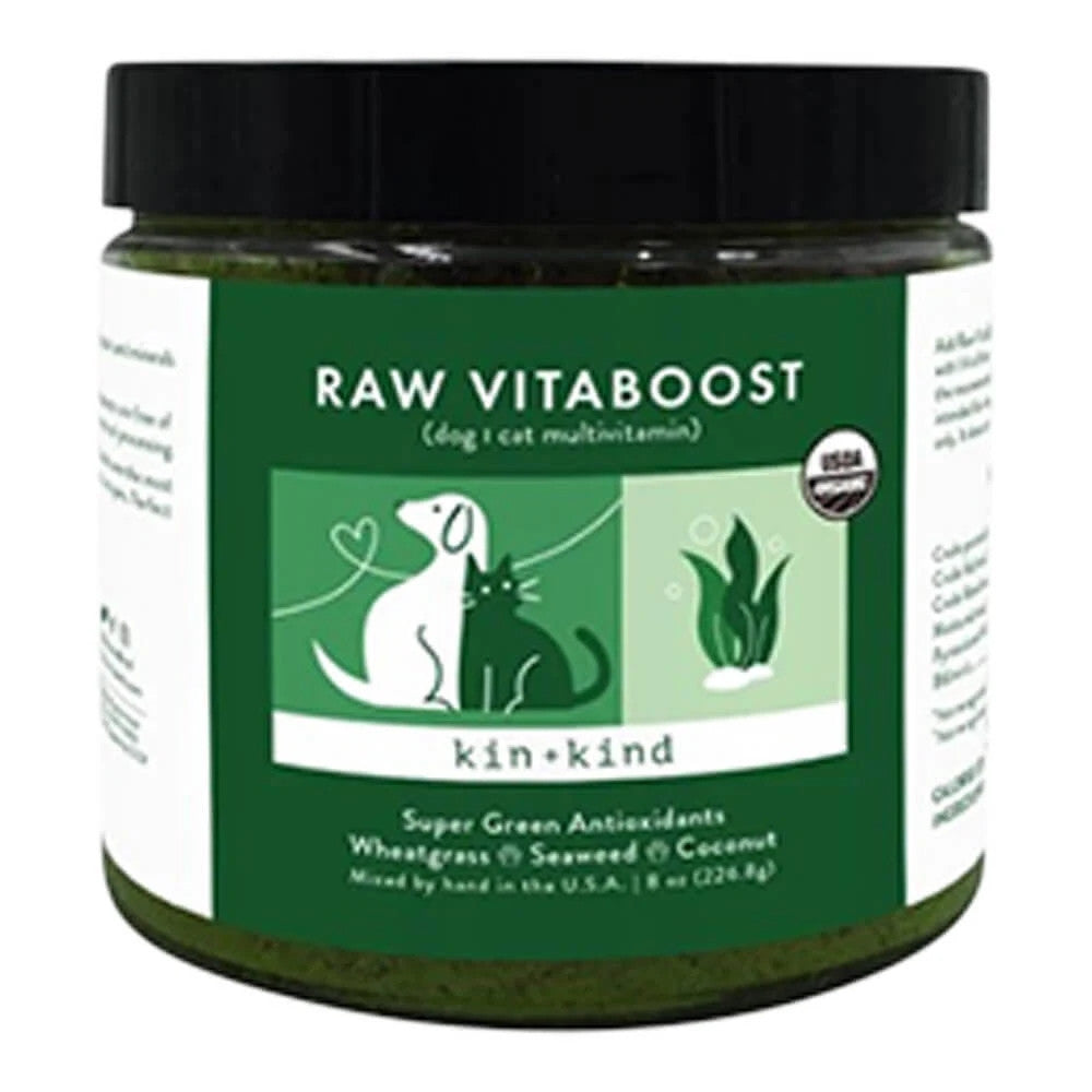 Organic VitaBoost Supergreens Supplement for Dogs & Cats Small 4 oz 854362006329
