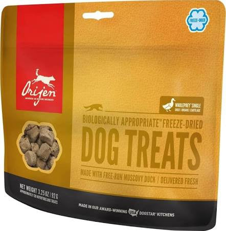 Orijen Freeze Dried Free Run Duck Dog Treats - 3.25 - oz - {L + x}