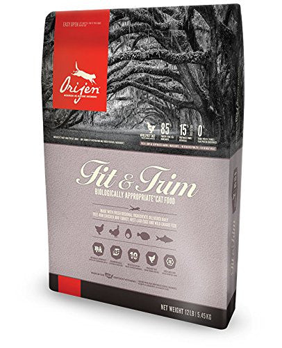 Orijen Grain Free Fit and Trim Dry Cat Food - 12 - lb - {L + x}