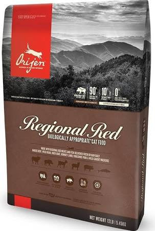 Orijen Grain Free Regional Red Dry Cat Food-12-lb-{L+x} 064992202132