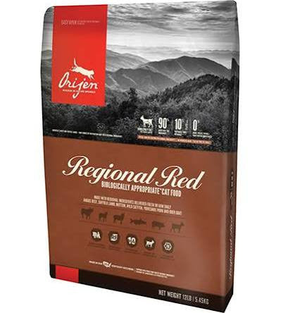 Orijen Grain Free Regional Red Dry Cat Food-4-lb-{L+x} 064992202408