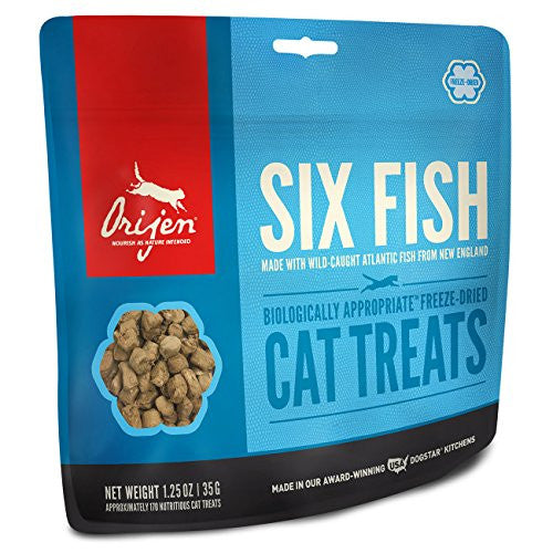 Orijen Grain Free Six Fish Freeze Dried Cat Treats - 1.25 - oz - {L + x}