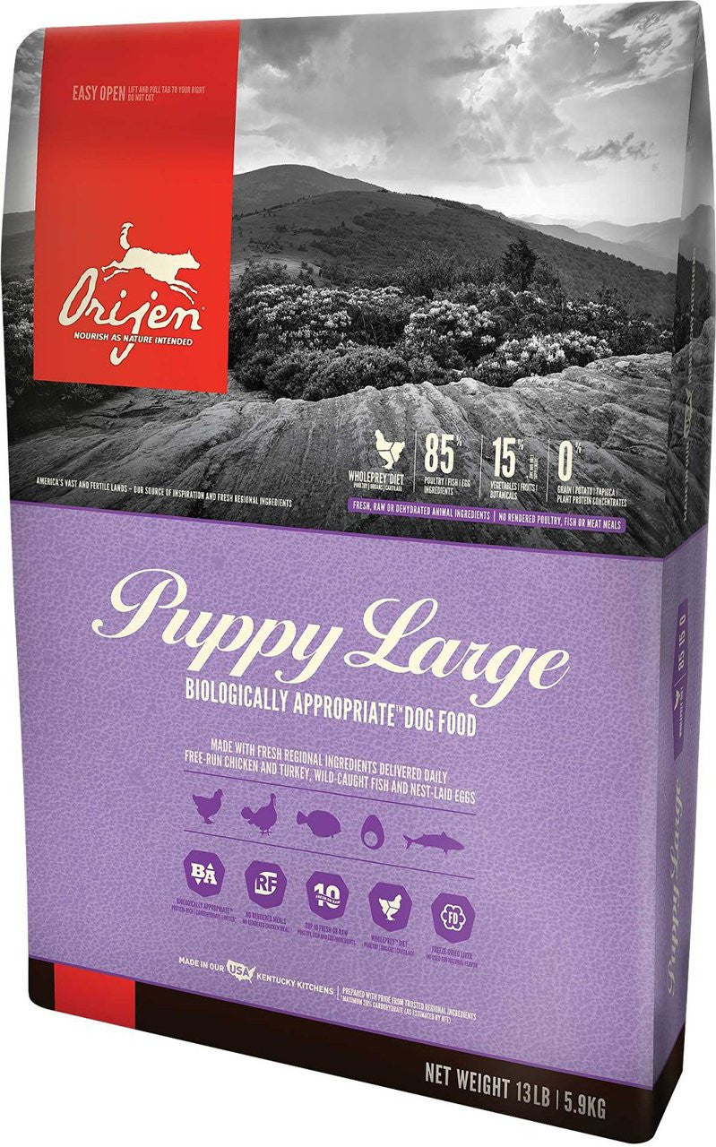Orijen Puppy Large Breed Dry Dog Food-13-lb-{L+x} 064992102135