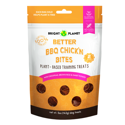 Bright Planet Pet Better BBQ Chick'n Bites Dog Treat 5 oz 860007665738