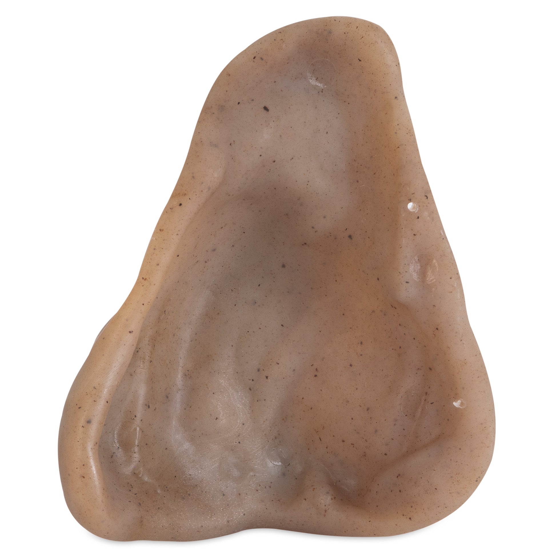 Pet Qwerks Barkbone Natural Instincts Nylon Pig Ear Dog Chew Toy Bacon Medium 856400007398