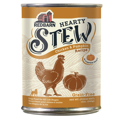 Redbarn Pet Products Hearty Stew All Life Stages Canned Dog Food Chicken & Pumpkin 12ea/12 oz 785184105160