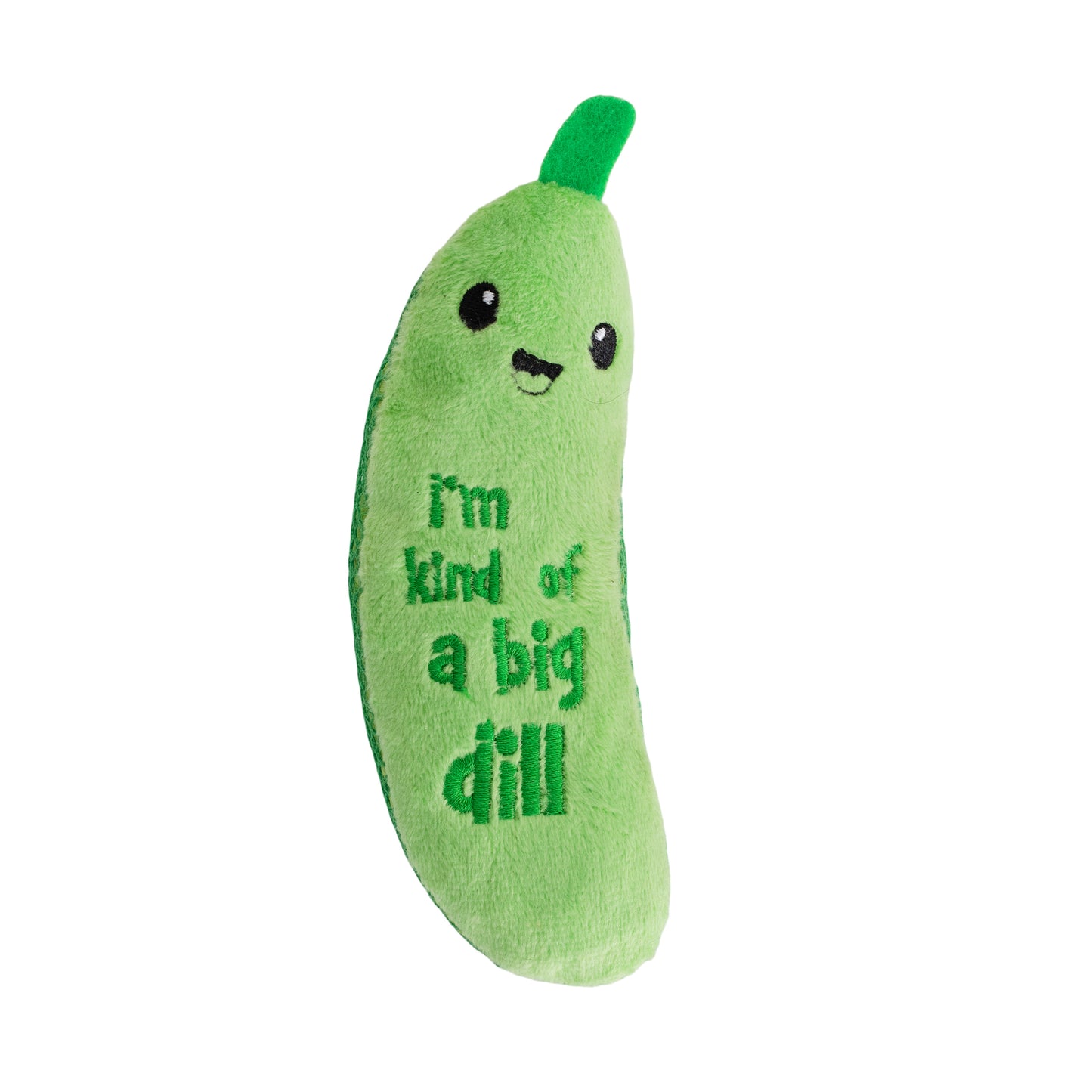 Petstages Crunchy Pickle Kicker Dental Health Catnip Toy 700603703796