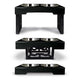 OurPets Barking Bistro Adjustable Elevated Dog Feeder Black