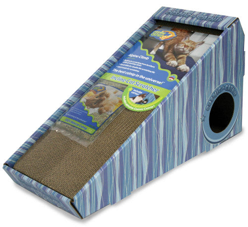 OurPets Cosmic Alpine Cat Scratcher Brown Yellow