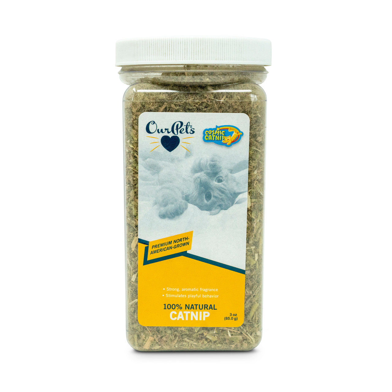 OurPets Cosmic Catnip 100% Natural Catnip 3oz jar
