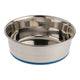 OurPets Rubber - Bonded Premium Stainless Steel Dog Bowl Silver