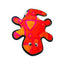 Kyjen Outward Hound Invincible Gecko 2 Squeaker Red/orange