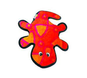 Kyjen Outward Hound Invincible Gecko 2 Squeaker Red/orange