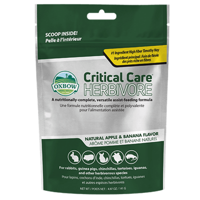 Oxbow Animal Health Critical Care Herbivore Feeding Formula Apple & Banana 4.97 oz 744845701011