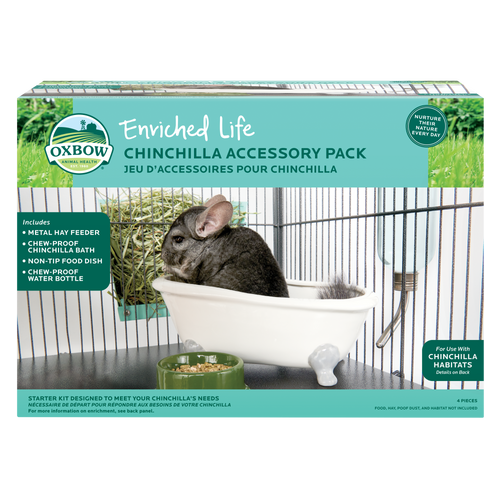Oxbow Animal Health Enriched Life Chinchilla Accessory Pack Starter Kit One Size - Small - Pet