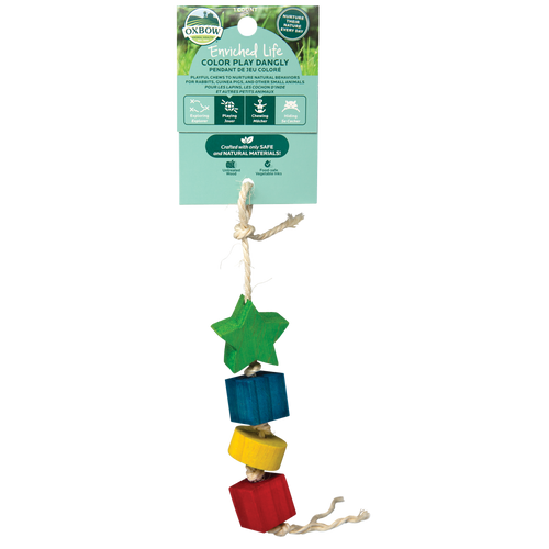 Oxbow Animal Health Enriched Life Color Play Dangly Small Toy One Size - Small - Pet