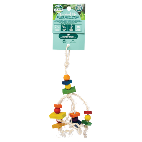 Oxbow Animal Health Enriched Life Deluxe Color Dangly Small Toy One Size - Small - Pet