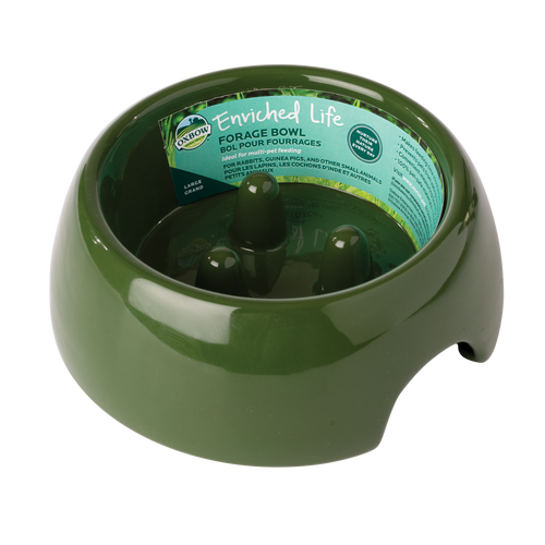 Oxbow Animal Health Enriched Life Forage Small Bowl Green LG - Small - Pet