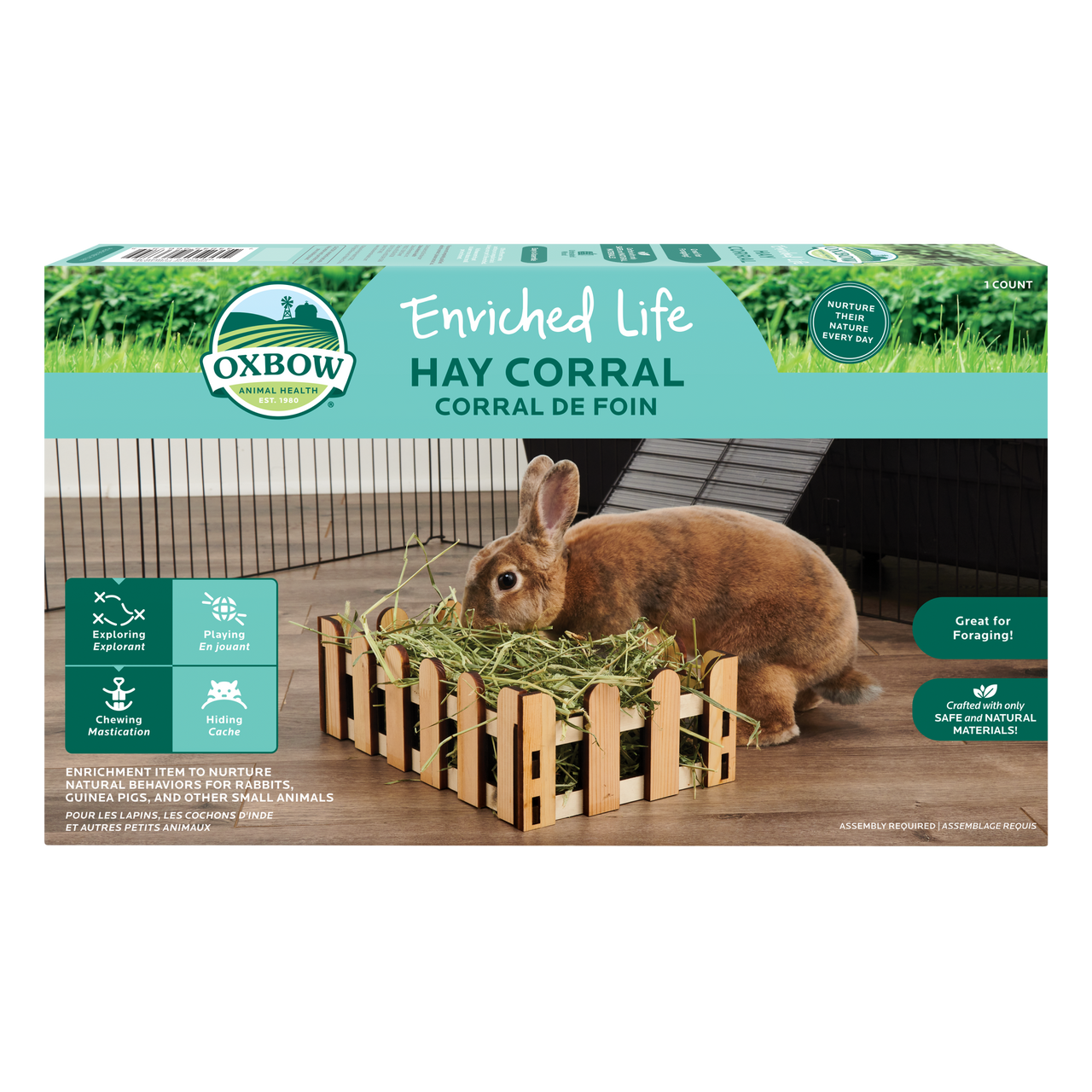 Oxbow Animal Health Enriched Life Hay Corral Small Animal Chew Tan One Size
