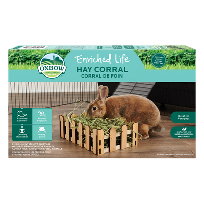 Oxbow Animal Health Enriched Life Hay Corral Small Chew Tan One Size - Small - Pet