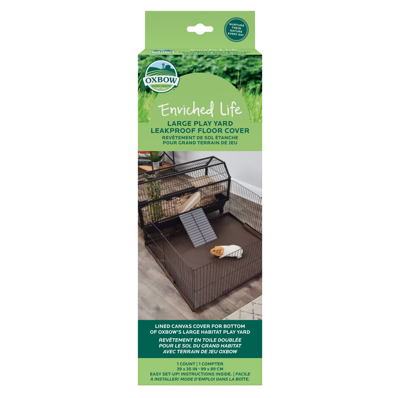 Oxbow Animal Health Enriched Life Leakproof Play Yard Floor Cover LG