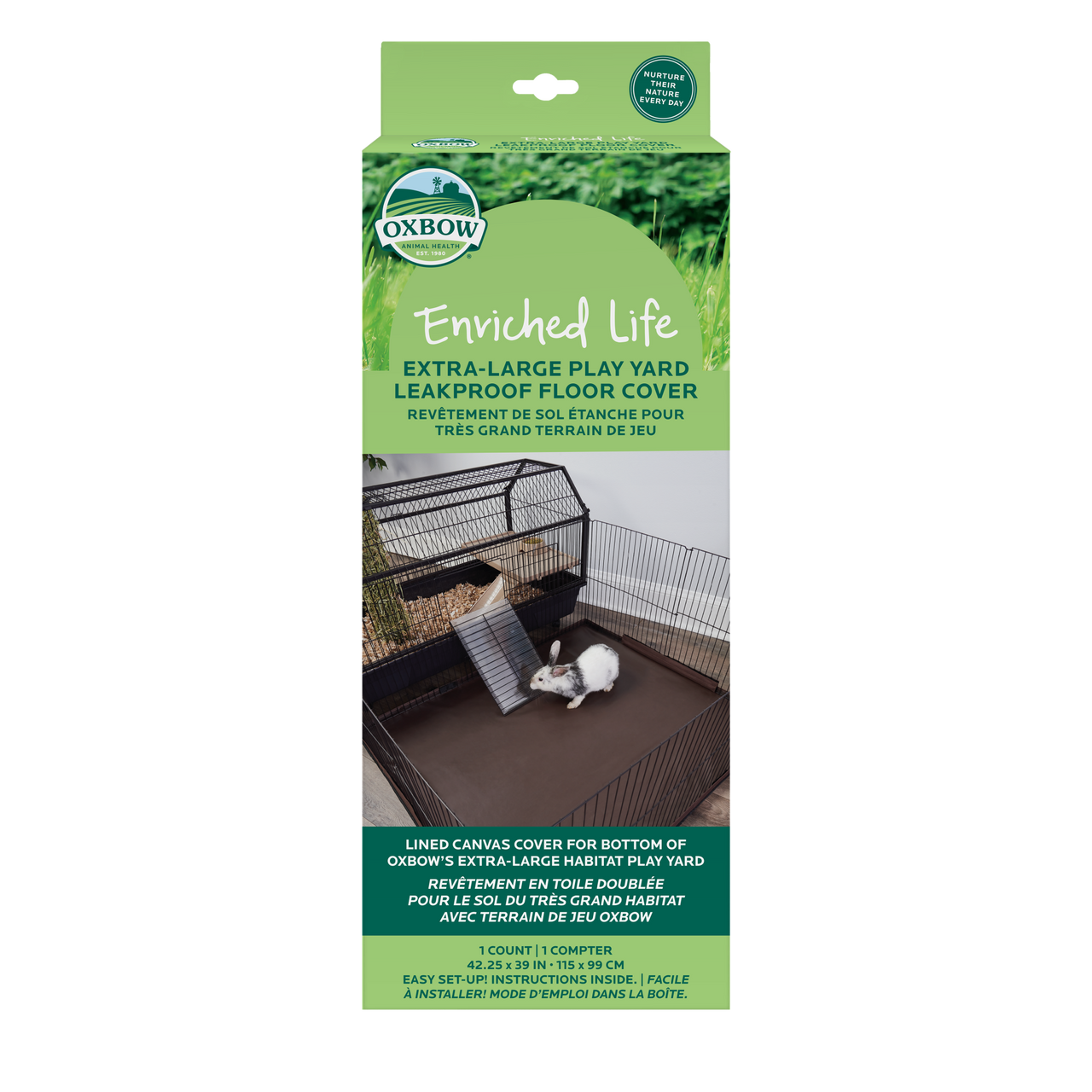 Oxbow Animal Health Enriched Life Leakproof Play Yard Floor Cover XL