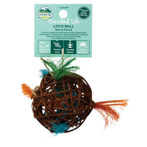 Oxbow Animal Health Enriched Life Loco Ball Small Toy One Size - Small - Pet