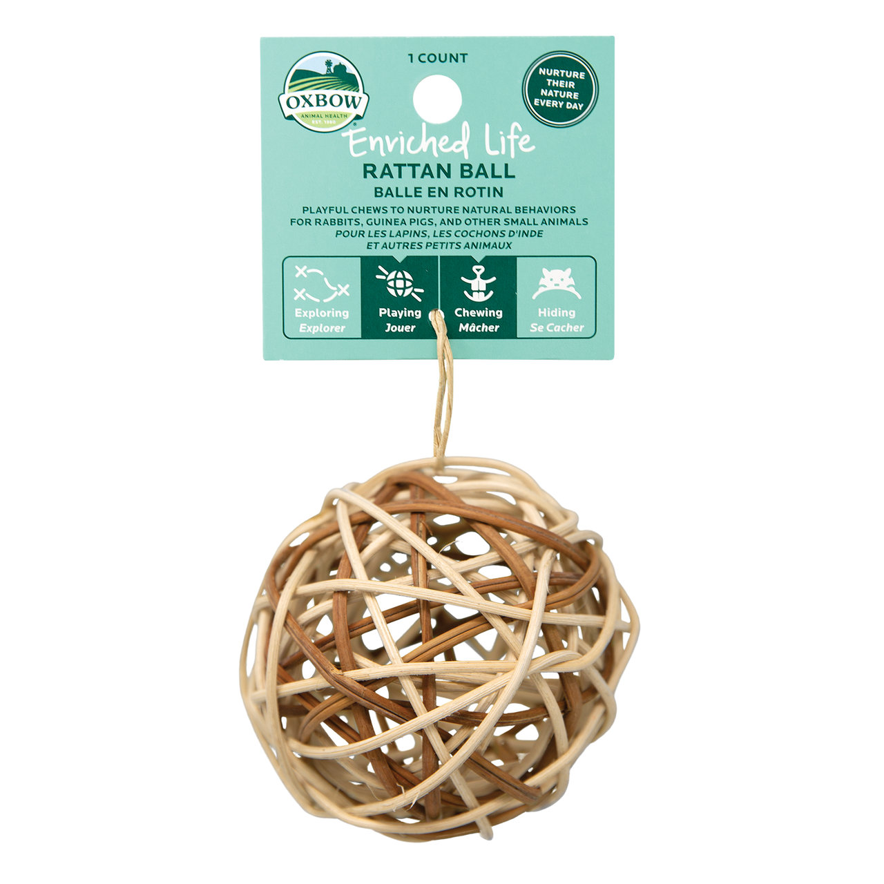 Oxbow Animal Health Enriched Life Rattan Ball Small Animal Toy One Size