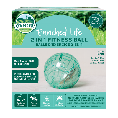 Oxbow Animal Health Enriched Life Small Animal 2-in-1 Fitness Ball One Size