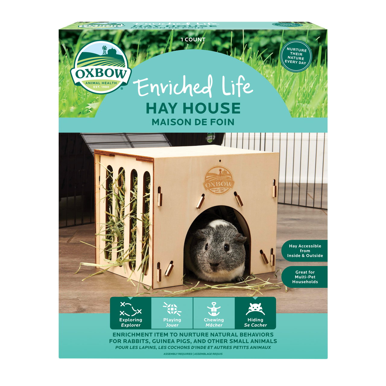 Oxbow Animal Health Enriched Life Small Aimal Play Hay House Tan One Size