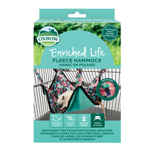 Oxbow Animal Health Enriched Life Small Fleece Hammock One Size - Small - Pet
