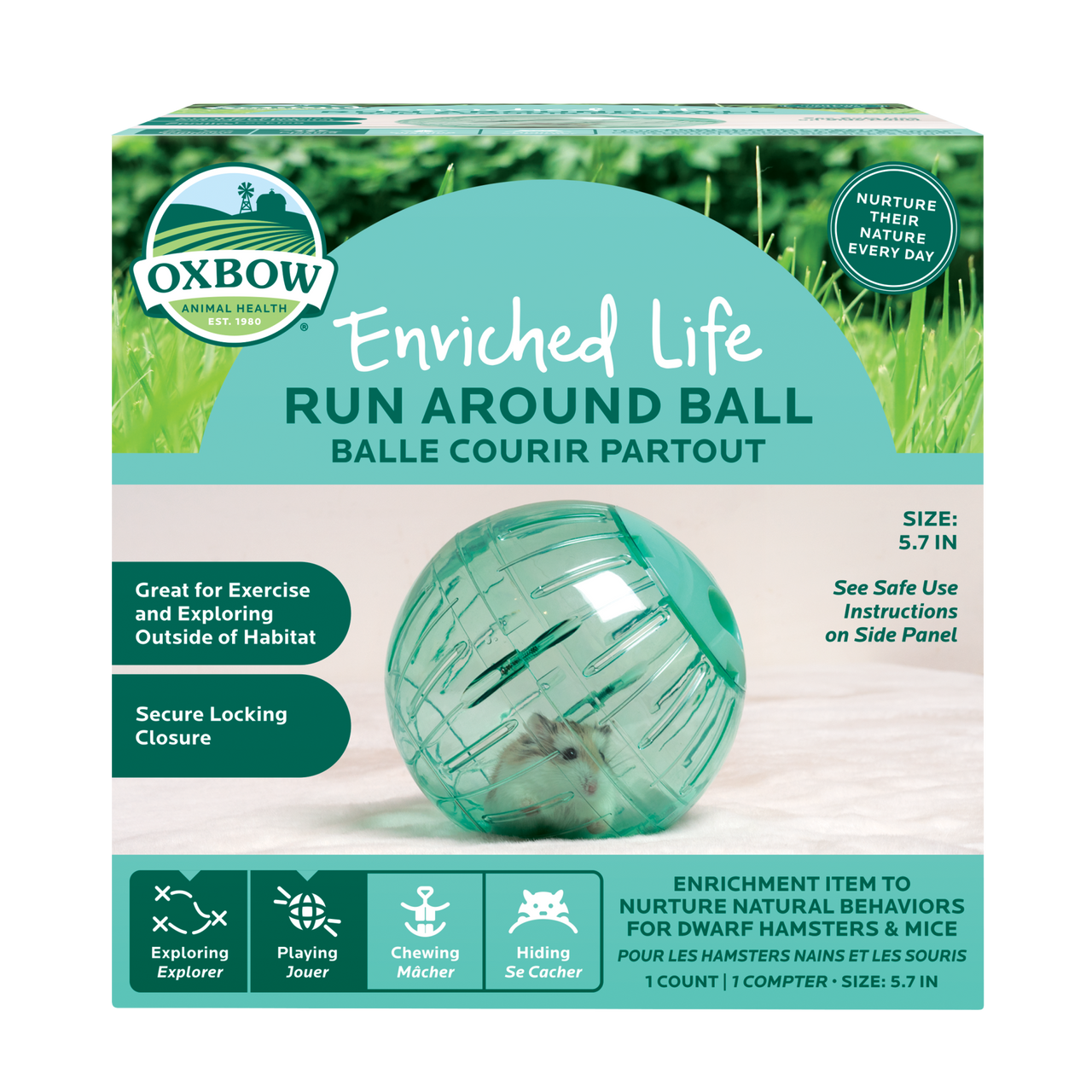 Oxbow Animal Health Enriched Life Small Animal Run Around Ball One Size