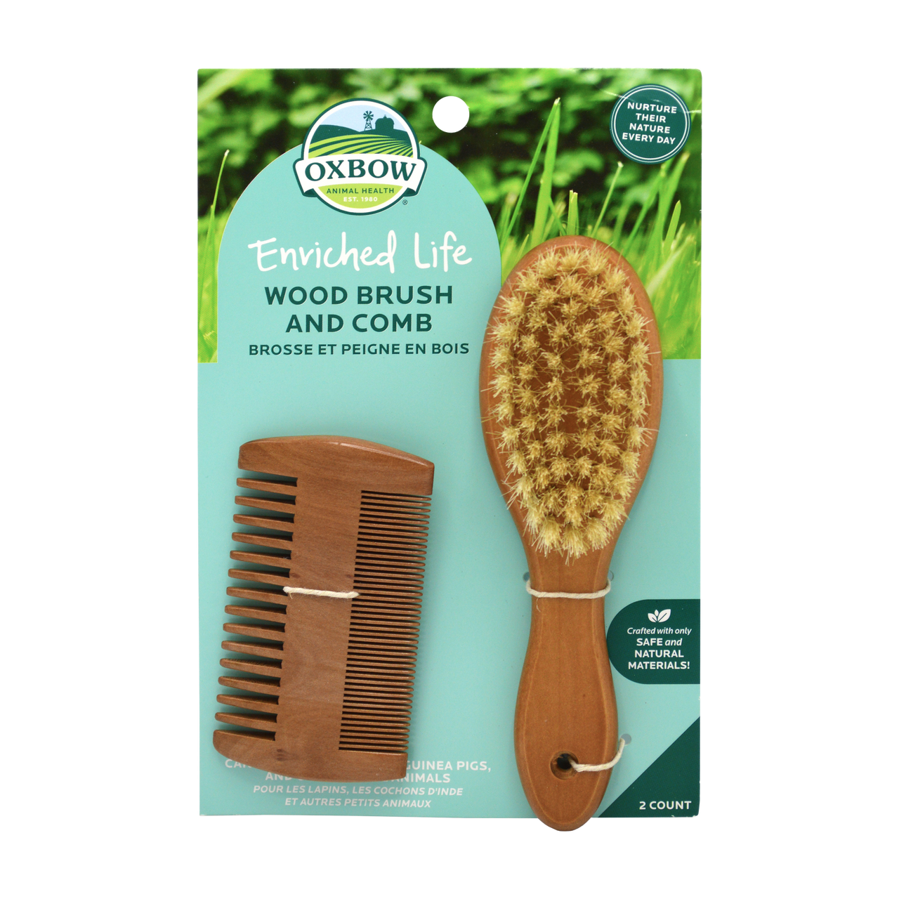 Oxbow Animal Health Enriched Life Small Animal Wood Brush & Comb One Size