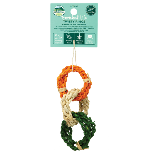 Oxbow Animal Health Enriched Life Twisty Rings Small Toy One Size - Small - Pet