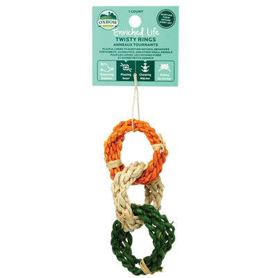 Oxbow Animal Health Enriched Life Twisty Rings Small Toy One Size - Small - Pet