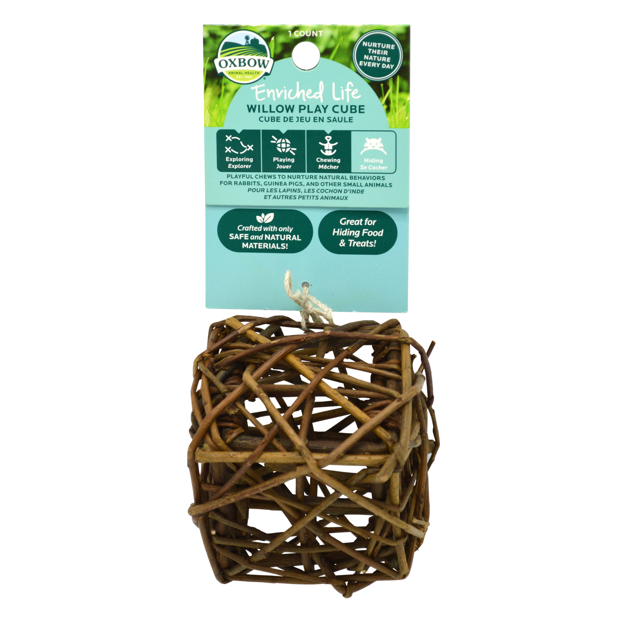 Oxbow Animal Health Enriched Life Willow Play Cube Small Animal Chew One Size