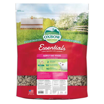 Oxbow Animal Health Essentials Adult Rat Food 20lb - Small - Pet