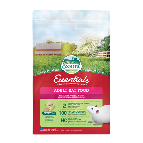 Oxbow Animal Health Essentials Adult Rat Food 3lb - Small - Pet