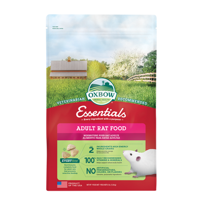 Oxbow Animal Health Essentials Adult Rat Food 3lb - Small - Pet