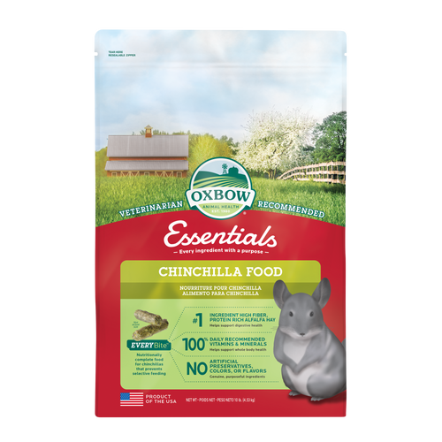 Oxbow Animal Health Essentials Chinchilla Food 10lb - Small - Pet