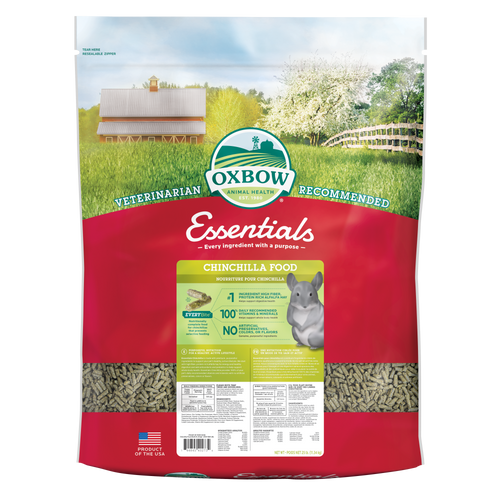 Oxbow Animal Health Essentials Chinchilla Food 25lb - Small - Pet