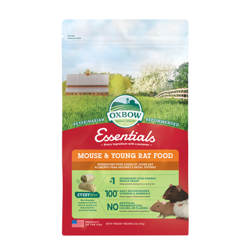 Oxbow Animal Health Essentials Mouse & Young Rat Food 2.5lb - Small - Pet