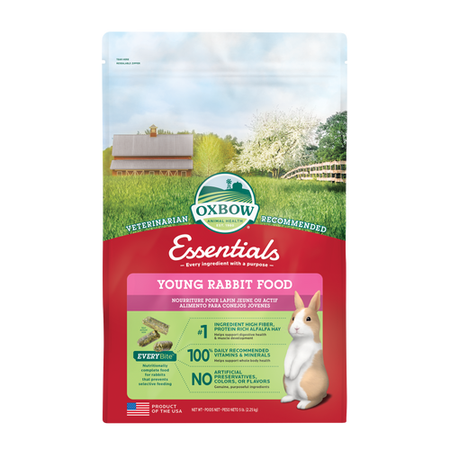 Oxbow Animal Health Essentials Young Rabbit Food 5lb - Small - Pet