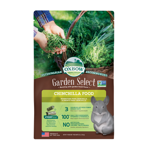 Oxbow Animal Health Garden Select Chinchilla Food 3lb - Small - Pet