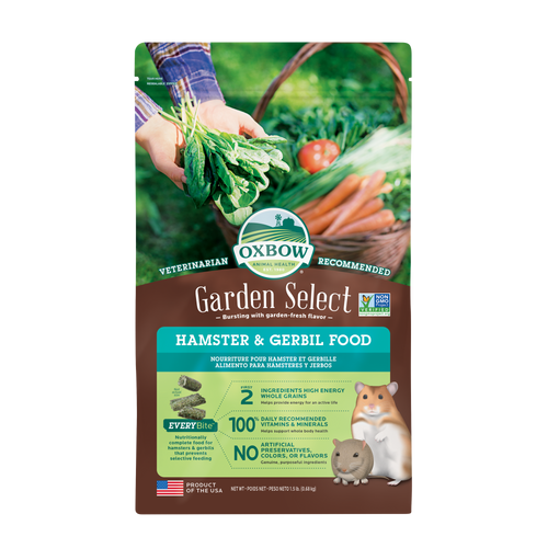Oxbow Animal Health Garden Select Hamster & Gerbil Food 1.5lb - Small - Pet